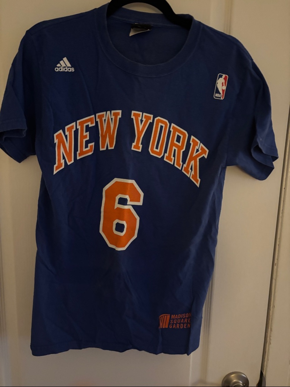 Vintage Adidas Tyson Chandler New York Knicks Name & Number Tee- small